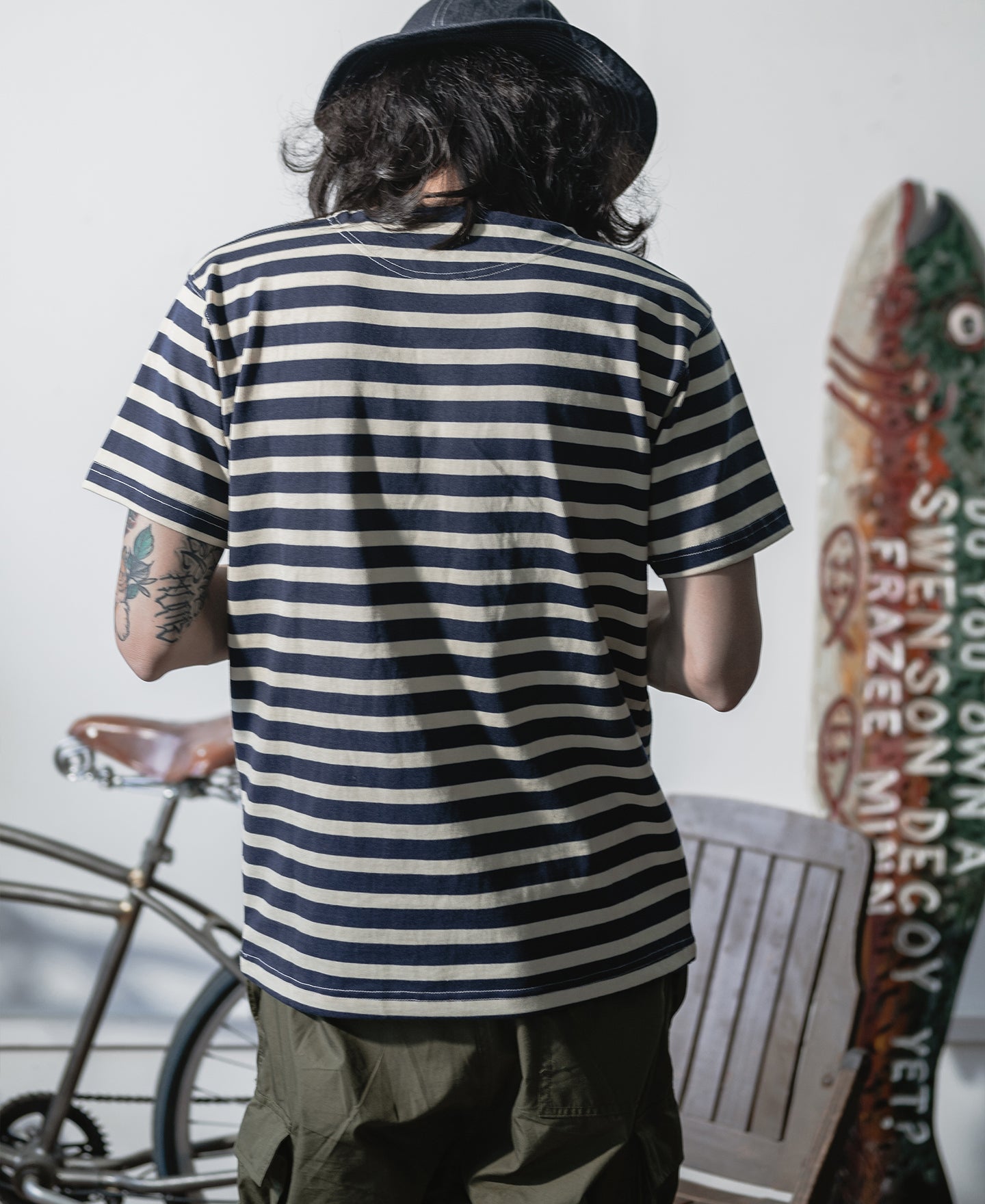 Mening wafer blandt Breton Stripe Short Sleeve T-Shirt - Navy/Apricot | Boat Neck Tee | Bronson