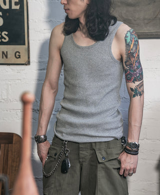 10.5 oz Cotton Tank Top - Gray