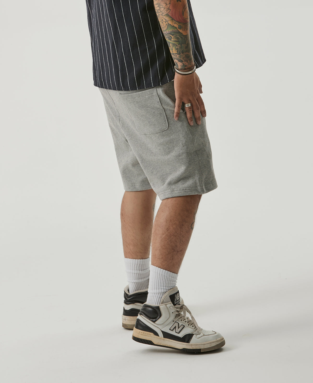 15 oz French Terry Sweat Shorts - Gray
