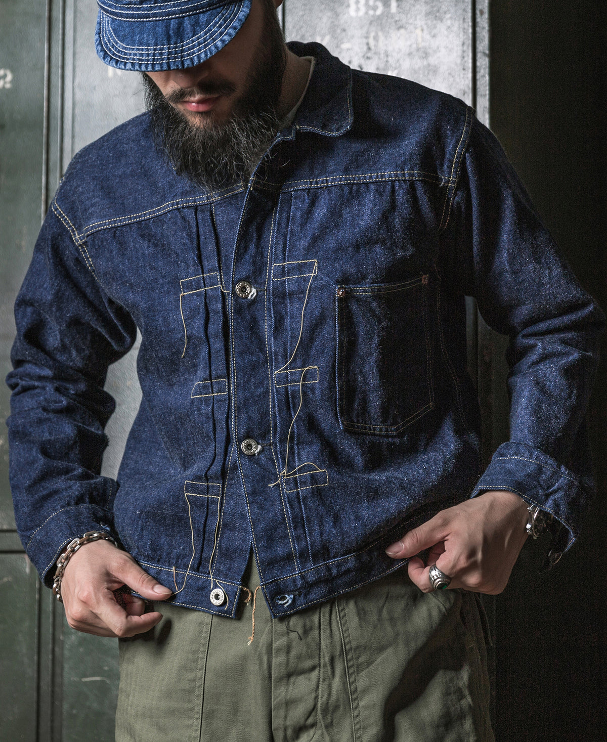 お歳暮 DESCENDANT BRONC JACKET DENIM Gジャン/デニムジャケット