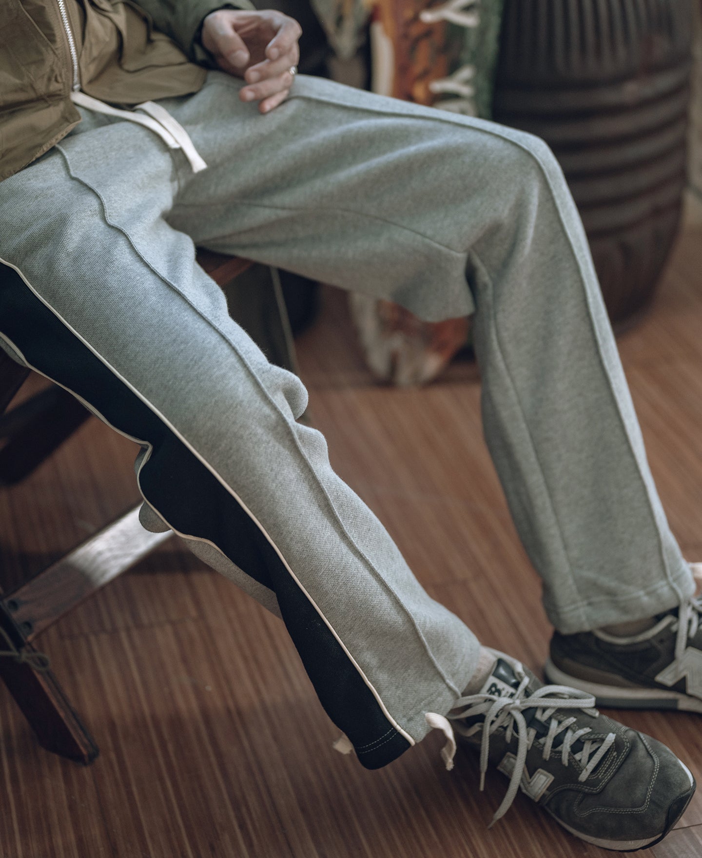 Club Straight-Leg Logo-Embroidered Nylon-Trimmed Fleece Sweatpants