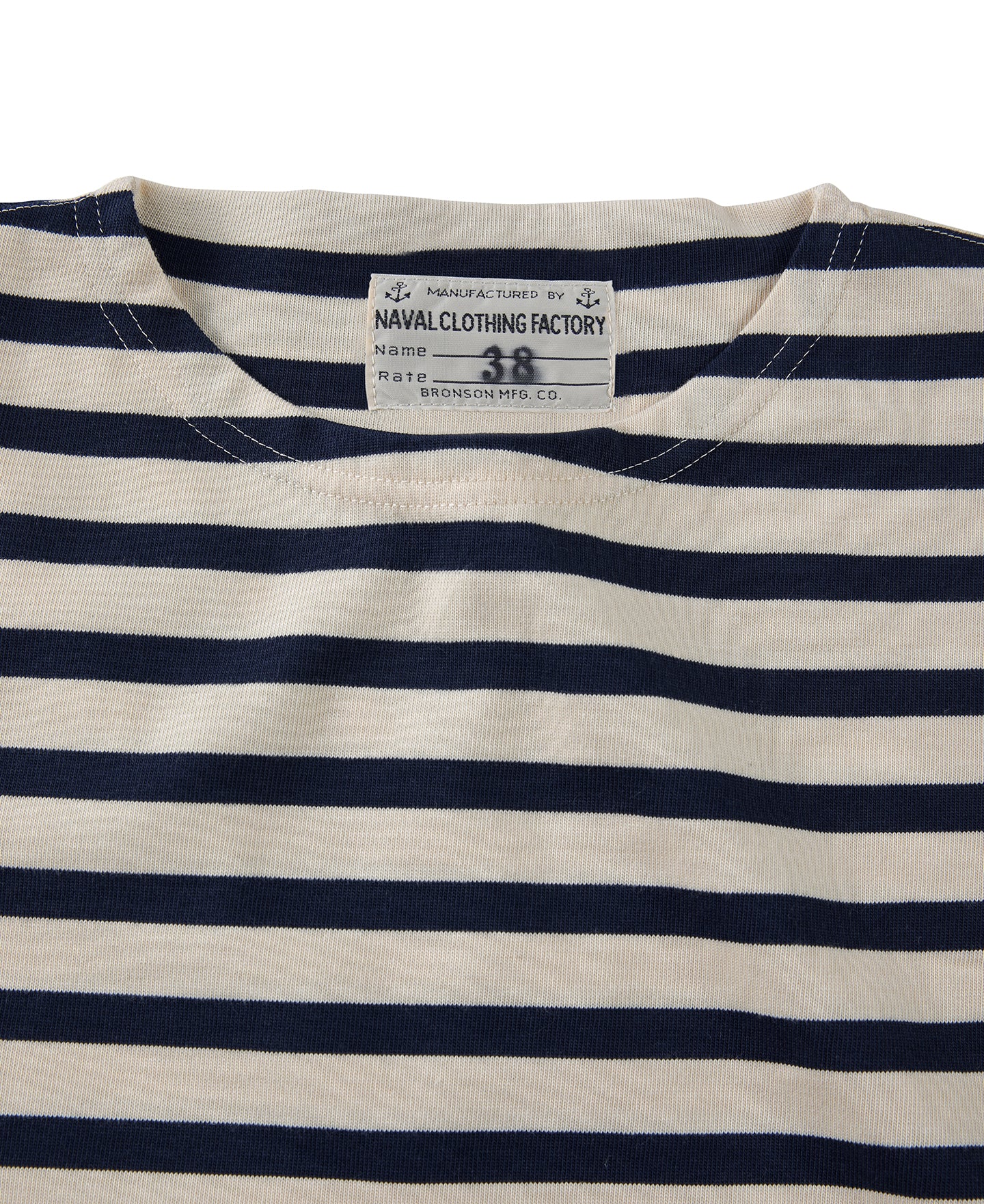 thumbnail image 2 of Bronson Breton Striped Long Sleeve Shirt – French Sailor Naval T-Shirt (I-7) 2 of 6