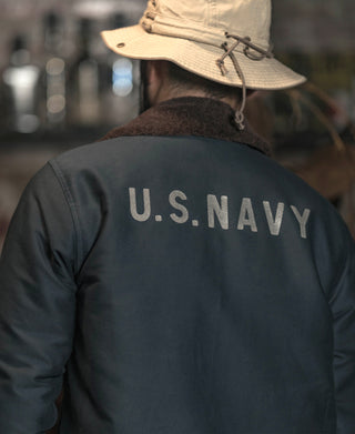 1943 US Navy 1st Type N-1 Deck Jacket - Navy Stencil