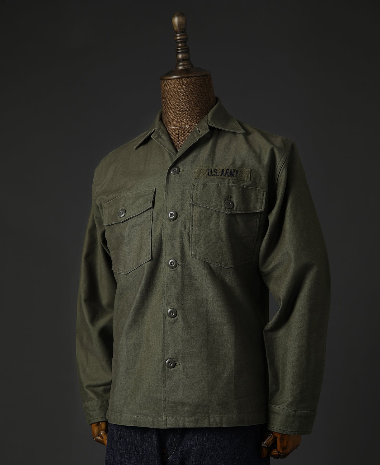 Vietnam War US Army OG-107 Fatigue Utility Shirt - Plain | Bronson