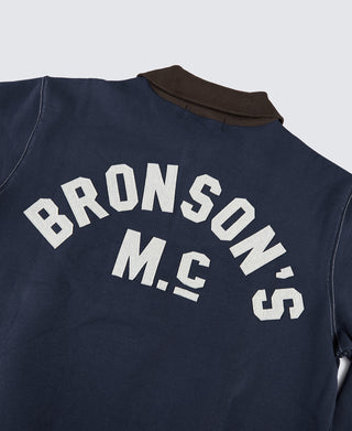 1920s Drinking Team Motorcycle Racing Sweatshirt - Navy