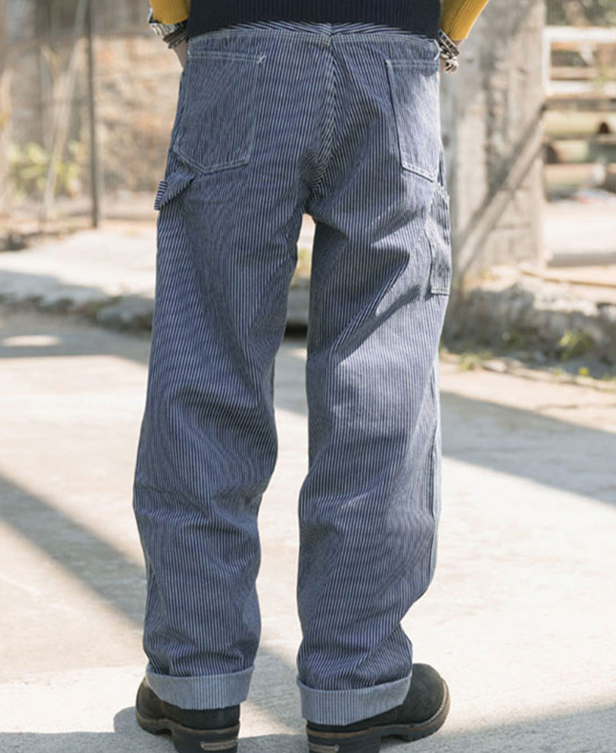 Basic Hickory Stripe Worker Overall Pants
