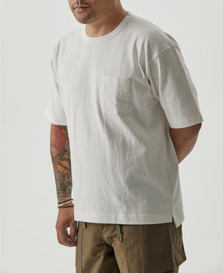 9.8 oz Cotton Classic Pocket T-Shirt - White