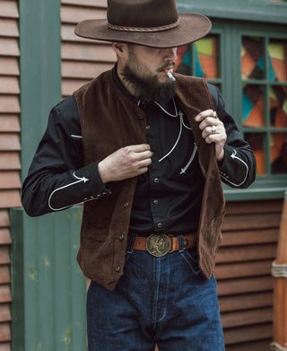 1910s Retro Corduroy Vest