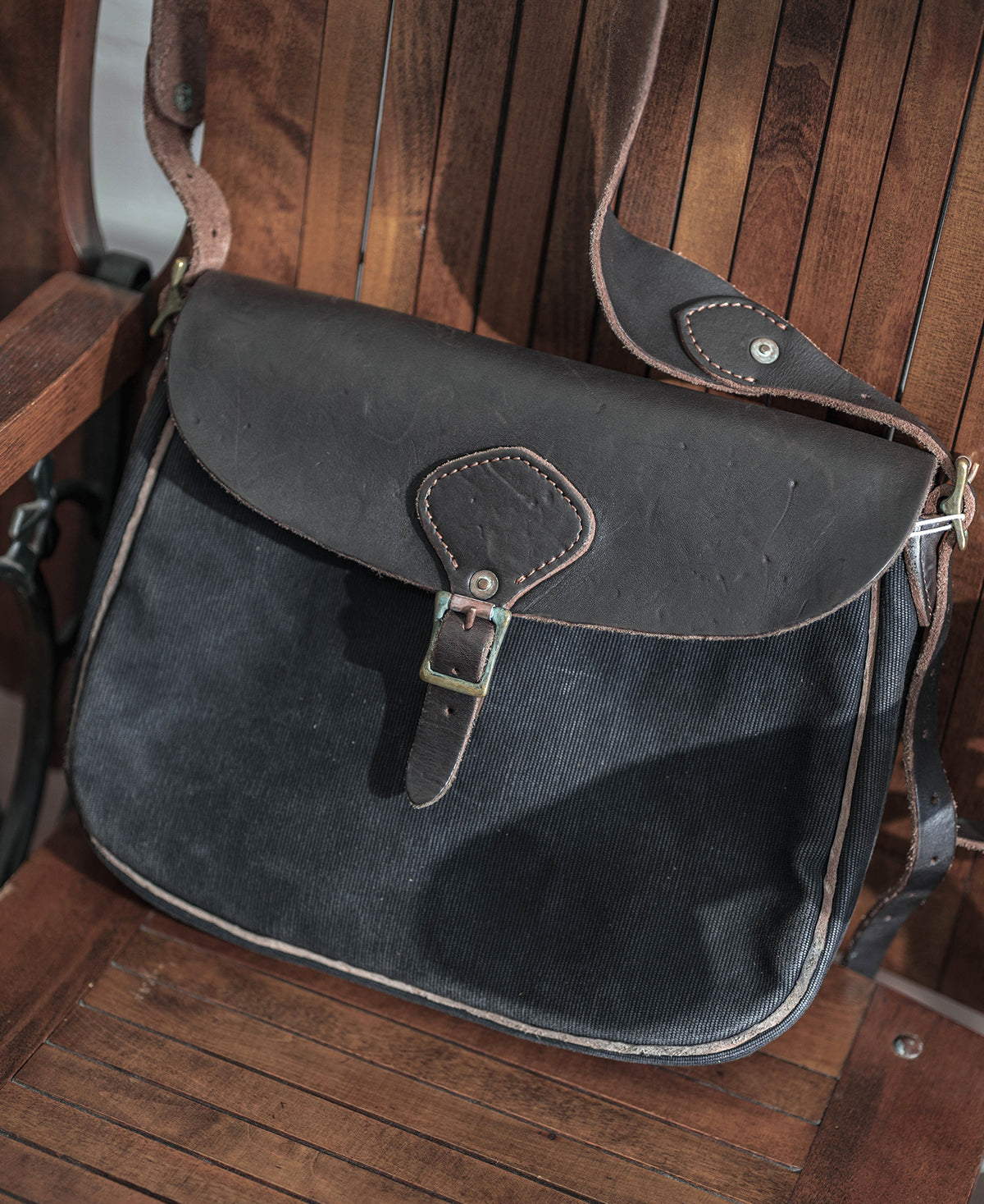 WWI US Army Messenger Bag - Black