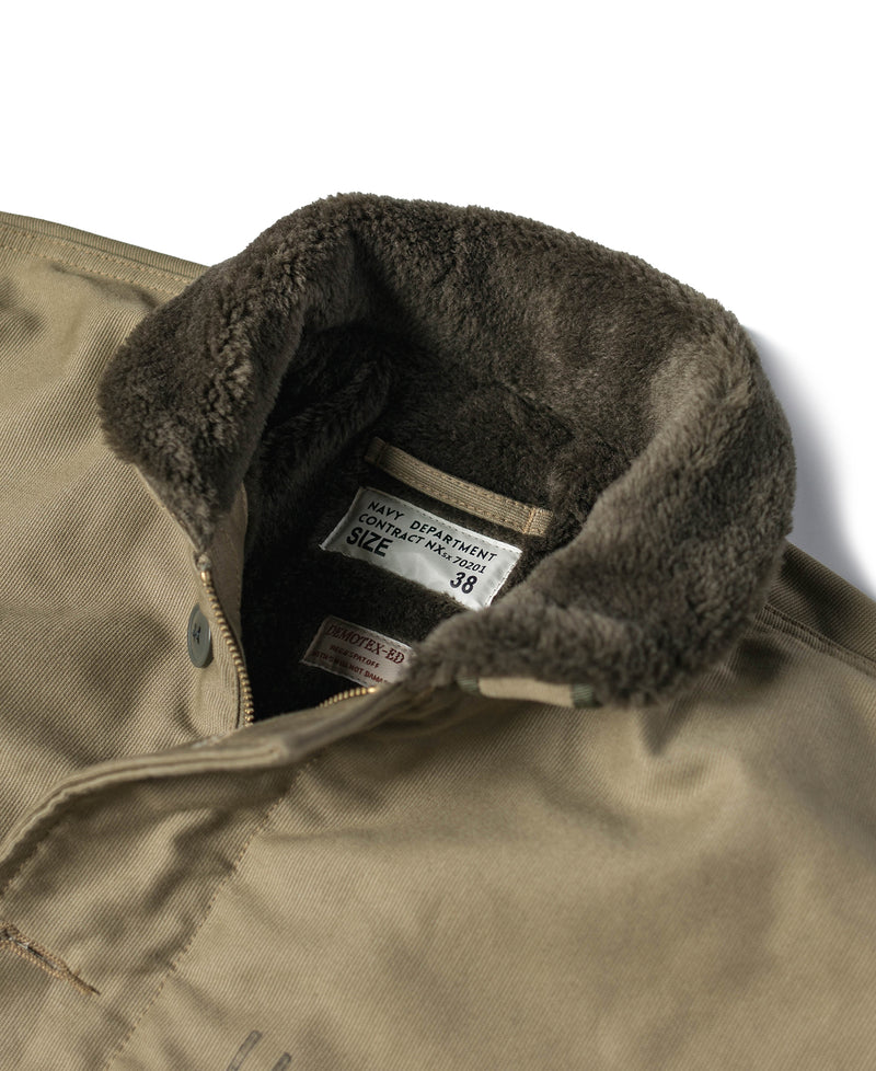 1940s USN 3rd Type N-1 Woolen Deck Jacket - Khaki Stencil | Bronson ...