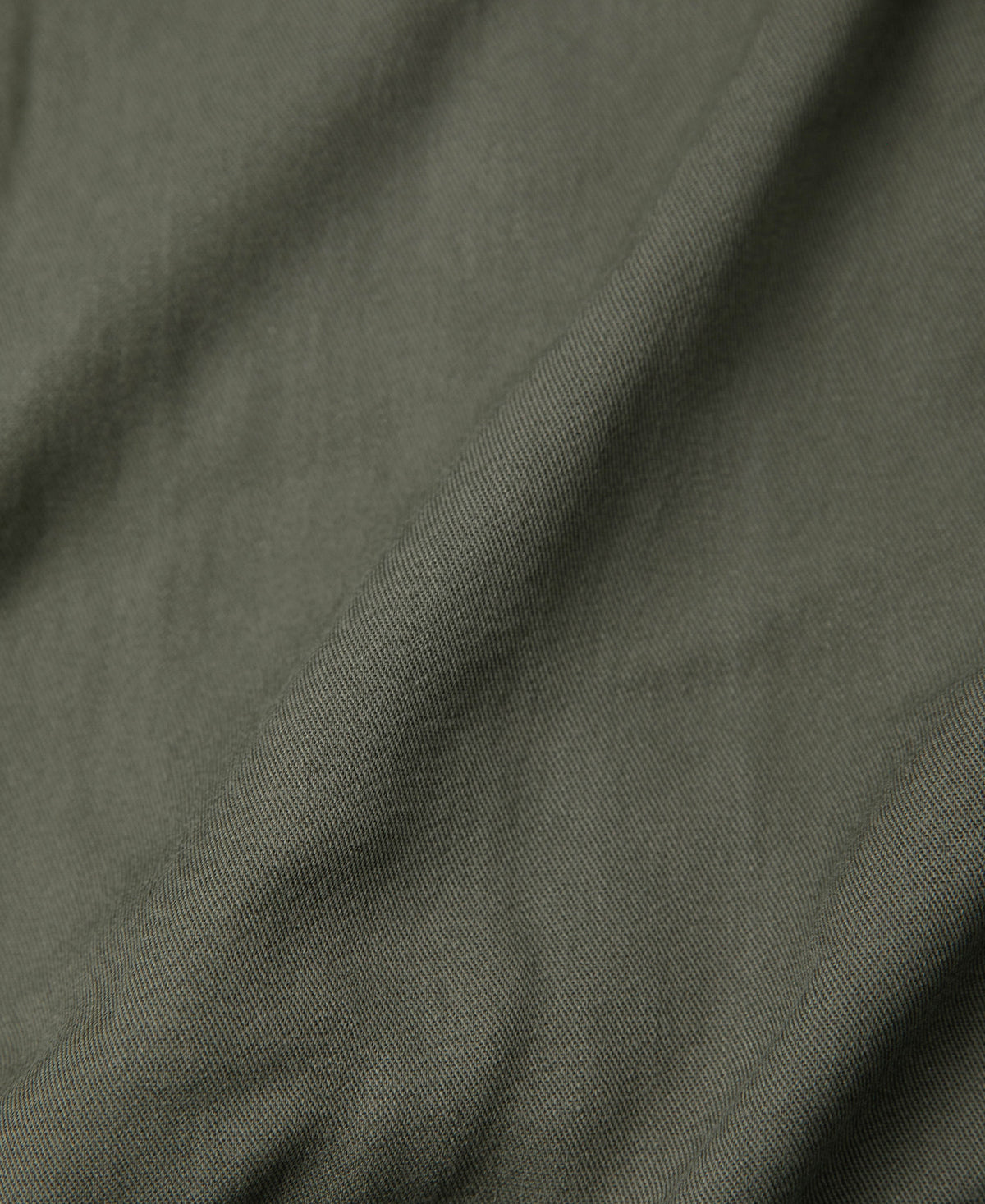 Loose Embroidery Bowling Shirt - Olive