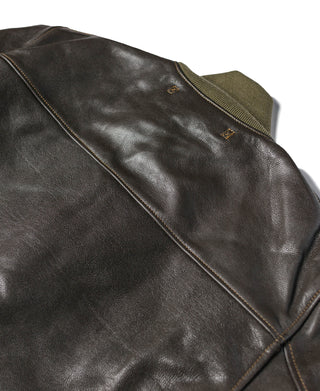 USAAF Type A-1 Leather Flight Jacket - Dark Brown