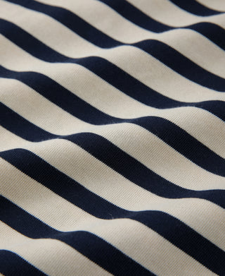 Breton Stripe T-Shirt - Apricot/Navy