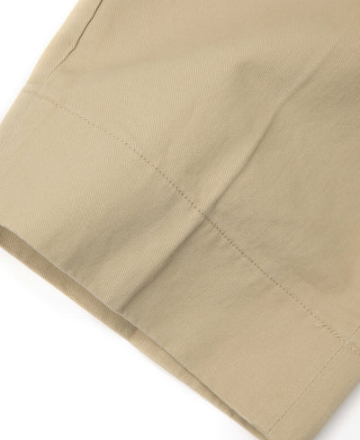 1930s IVY Style Double Pleated Chino Trousers - Khaki | Bronson