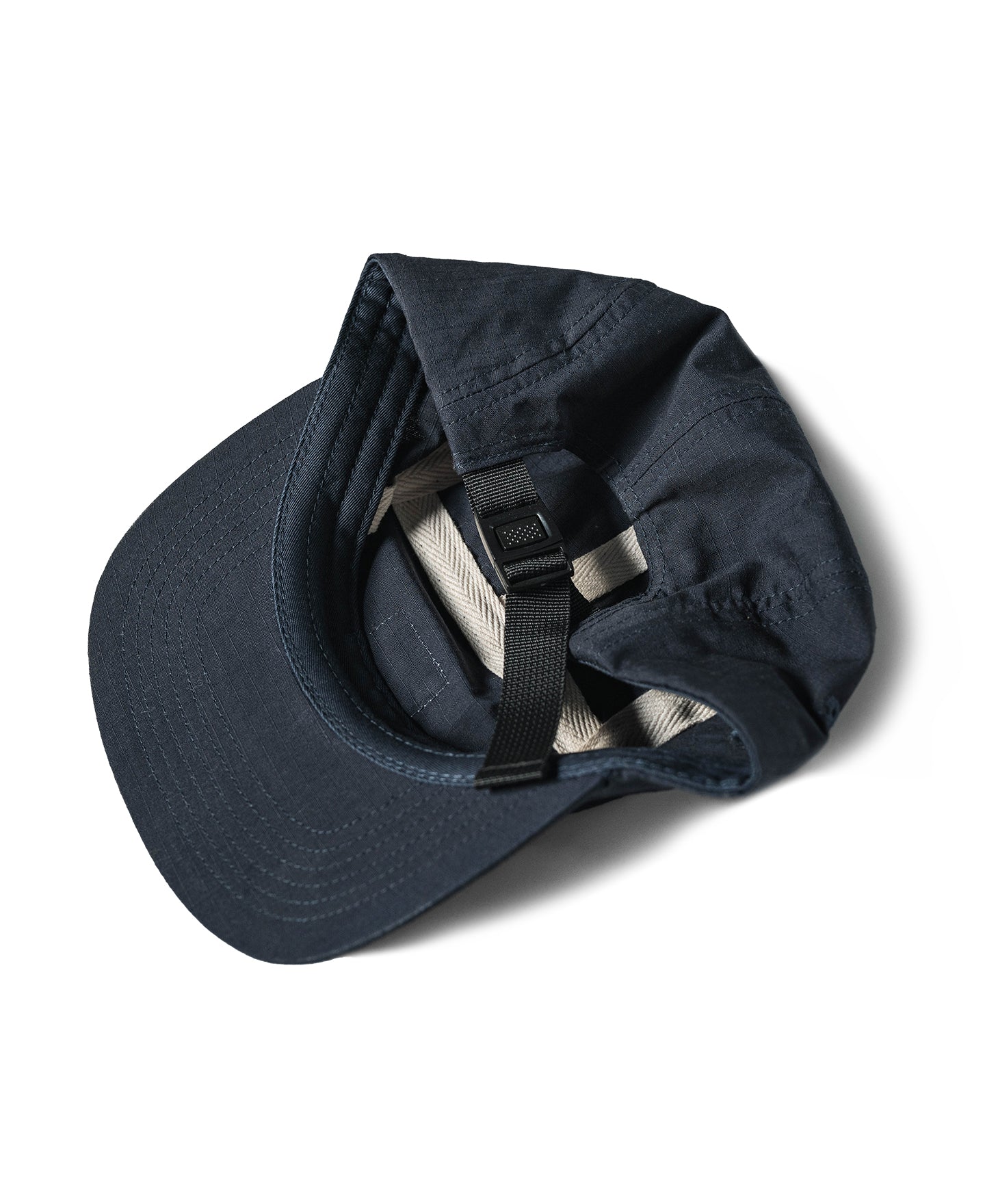 Solid Cotton Twill 5-Panel Mesh Back Trucker Cap - Adjustable Summer Hat (Navy)