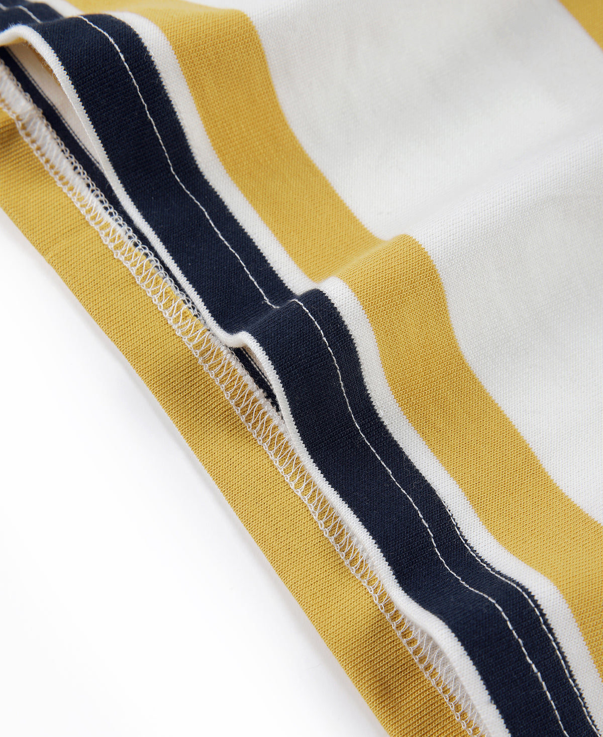 9.8 oz IVY Style Striped T-Shirt - Maize/Blue