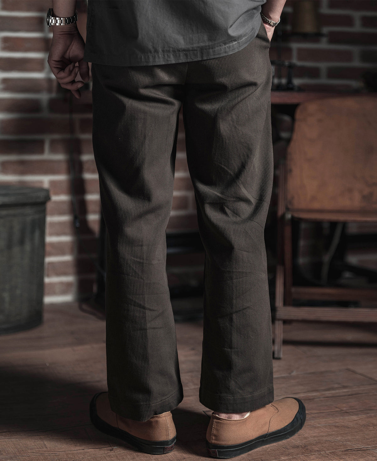 13 oz Cotton Bedford Cord Pants - Brown
