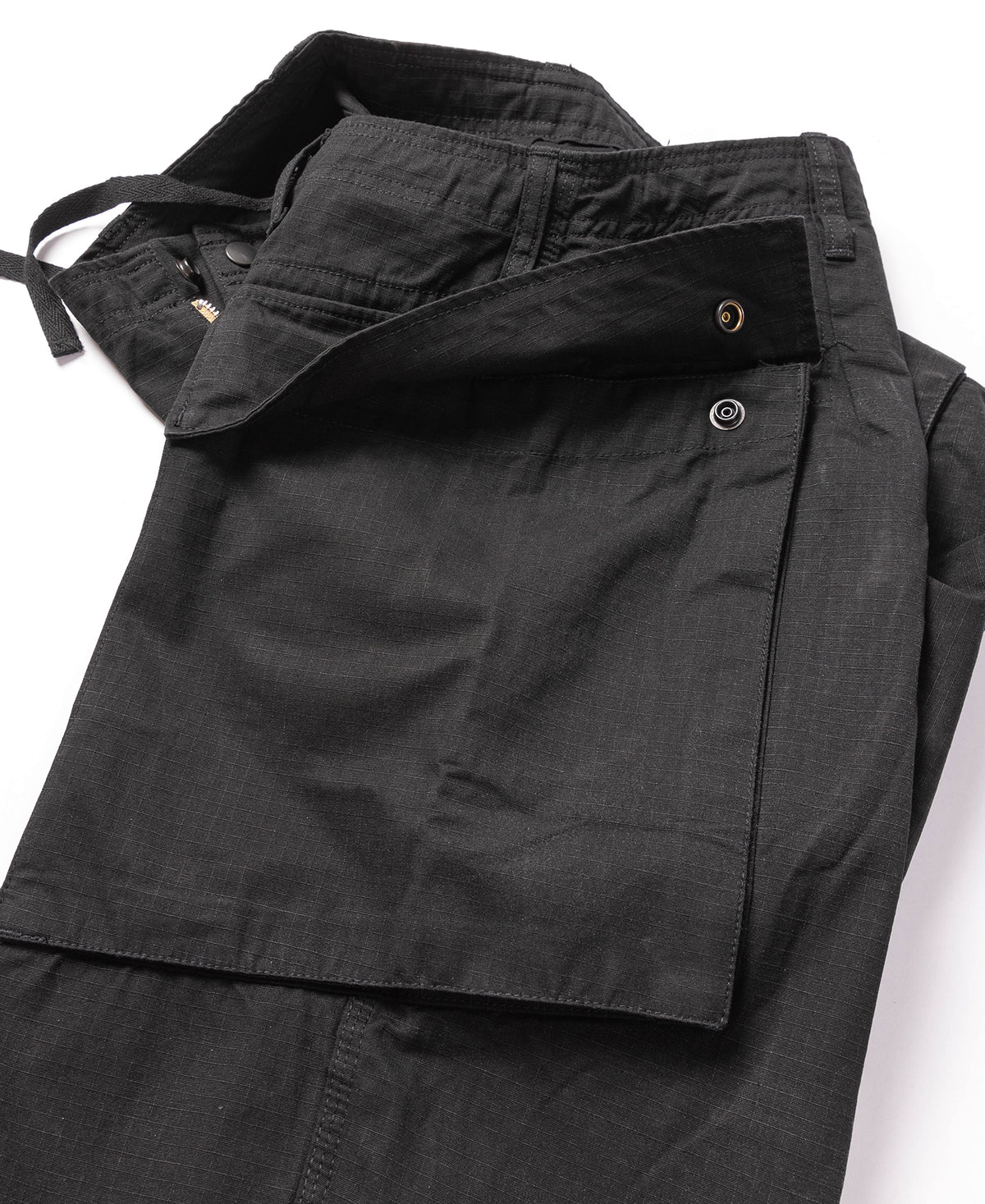 8.5 oz Cotton Ripstop Cargo Shorts - Black